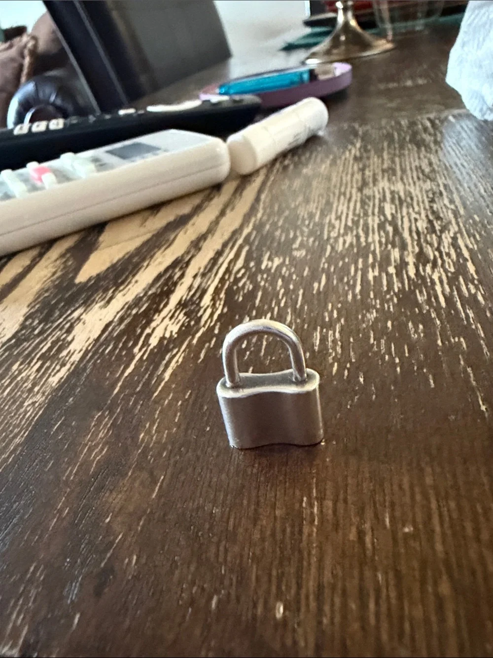 Tiffany & Co. Sterling Silver Padlock Charm - Silver